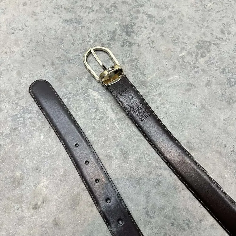 Montblanc Reversible Leather Belt Black/Brown - Size 42